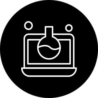 Vektör dizüstü bilgisayar Ico, vektör illüstrasyonu