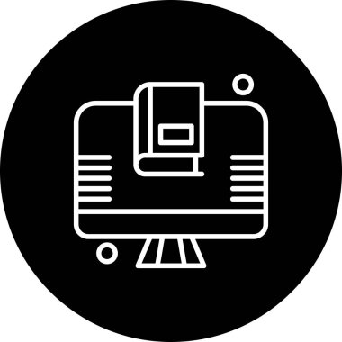 Vektör lcd Ico, vektör illüstrasyonu