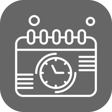 Vektör Takvim Simgesi, illüstrasyon  