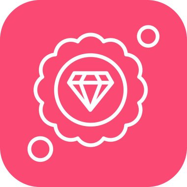 Elmas simgesi vektör illüstrasyonu