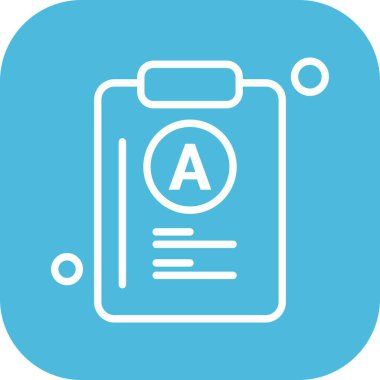 Belgenin vektör illüstrasyonu, basit simge tasarımı