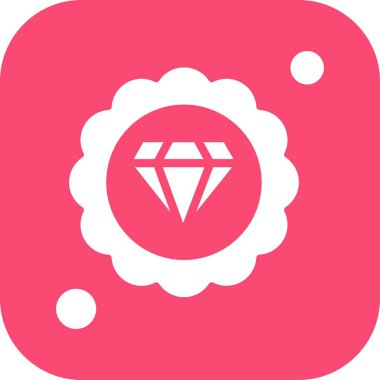 Elmas simgesi vektör illüstrasyonu