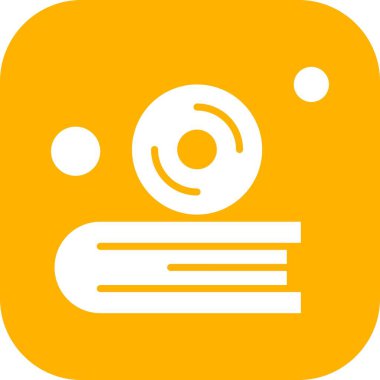  Vektör cd Simgesi, basit web illüstrasyonu 