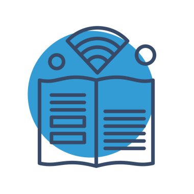 kitap simgesi, vektör illüstrasyonu