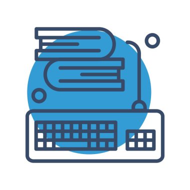 Klavye simgesi vektör illüstrasyonu