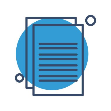 Belgenin vektör illüstrasyonu, basit simge tasarımı