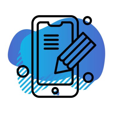 Vektör mobil ağ simgesi