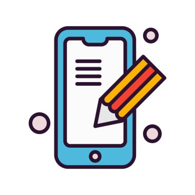 Vektör mobil ağ simgesi 