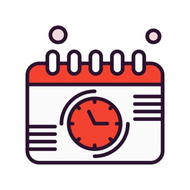 Vektör Takvim Simgesi, illüstrasyon  