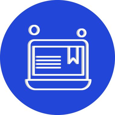 dizüstü bilgisayar simgesi, vektör illüstrasyonu