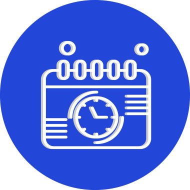 Vektör Takvim Simgesi, illüstrasyon   