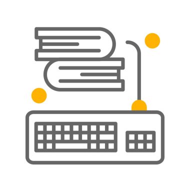 Klavye simgesi vektör illüstrasyonu