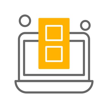  dizüstü bilgisayar simgesi, vektör illüstrasyonu