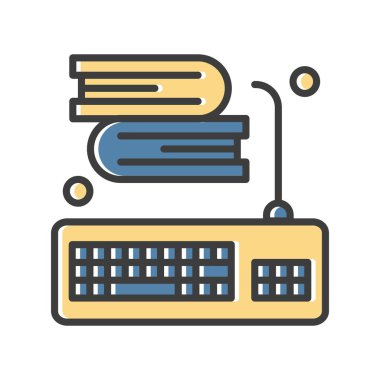 Klavye simgesi vektör illüstrasyonu