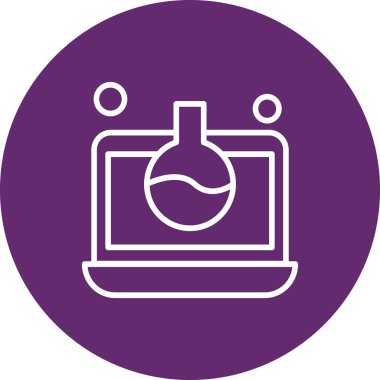 dizüstü bilgisayar simgesi, vektör illüstrasyonu