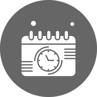 Vektör Takvim Simgesi, illüstrasyon   