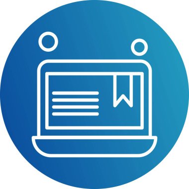 dizüstü bilgisayar simgesi, vektör illüstrasyonu