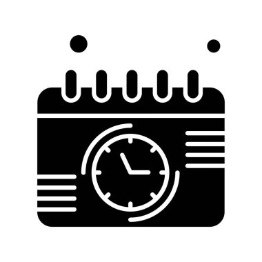 Vektör Takvim Simgesi, illüstrasyon   