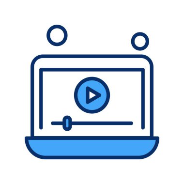 dizüstü bilgisayar simgesi, vektör illüstrasyonu