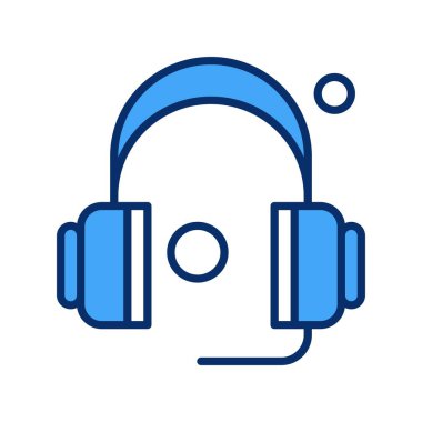 Vektör kulaklığı web simgesi