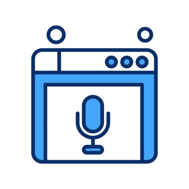 Web sitesi simgesi, vektör illüstrasyonu, İnternet konsepti  