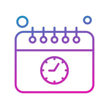 Vektör Takvim Simgesi, illüstrasyon  