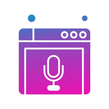 Web sitesi simgesi, vektör illüstrasyonu, İnternet konsepti  