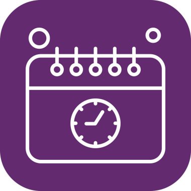 Vektör Takvim Simgesi, illüstrasyon  