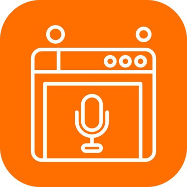 Web sitesi simgesi, vektör illüstrasyonu, İnternet konsepti  