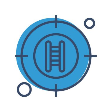  hedef simge, vektör illüstrasyonu