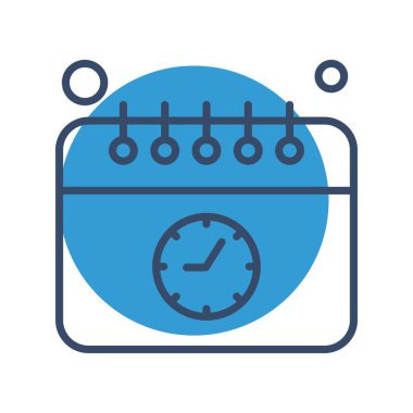 Vektör Takvim Simgesi, illüstrasyon   