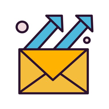 Vektör E- posta Ico, Vektör İllüstrasyonu