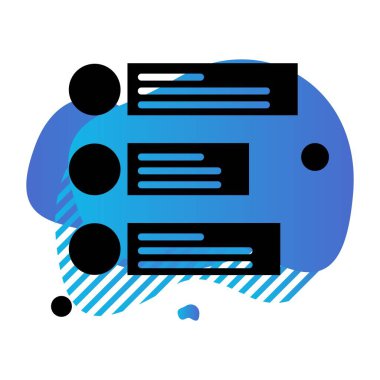 Vektör bilgileri web simgesi