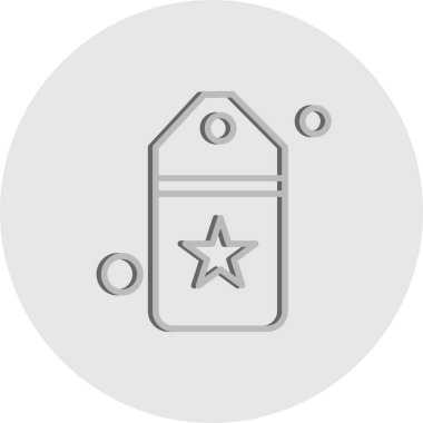 Vektör etiketi simgesi