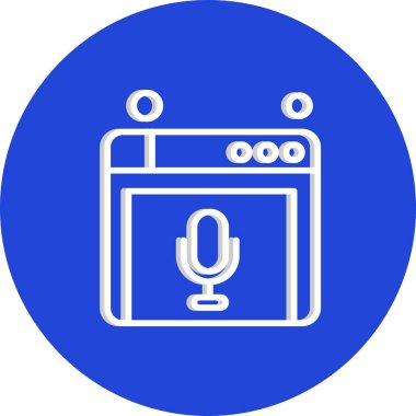 Web sitesi simgesi, vektör illüstrasyonu, İnternet konsepti  