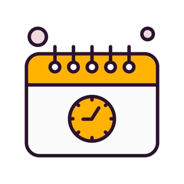 Vektör Takvim Simgesi, illüstrasyon   