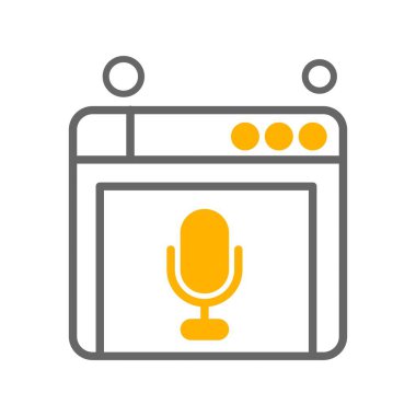 Web sitesi simgesi, vektör illüstrasyonu, İnternet konsepti  