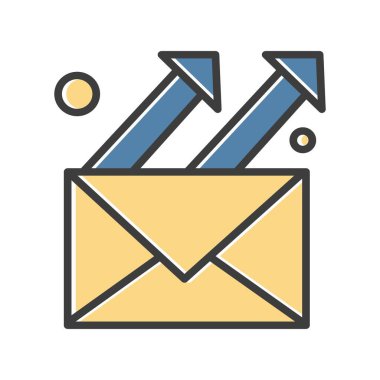 Vektör E- posta Ico, Vektör İllüstrasyonu