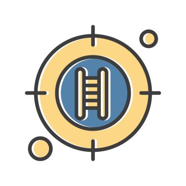  hedef simge, vektör illüstrasyonu