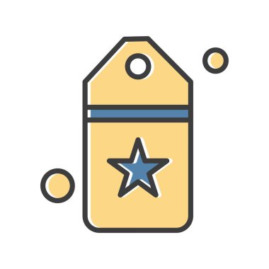 Vektör etiketi simgesi