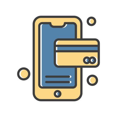 Vektör mobil ağ simgesi 