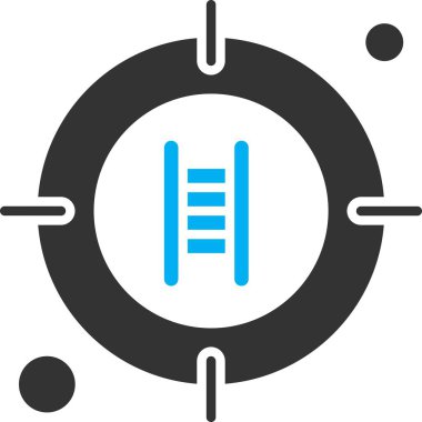  hedef simge, vektör illüstrasyonu