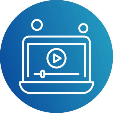 dizüstü bilgisayar simgesi, vektör illüstrasyonu