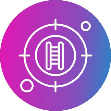  hedef simge, vektör illüstrasyonu