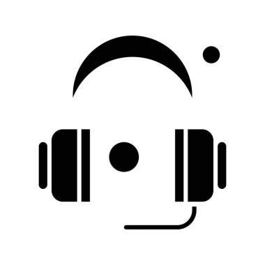 Vektör kulaklığı web simgesi