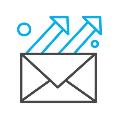 Vektör E- posta Ico, Vektör İllüstrasyonu