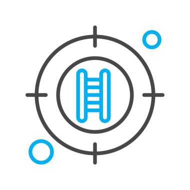  hedef simge, vektör illüstrasyonu