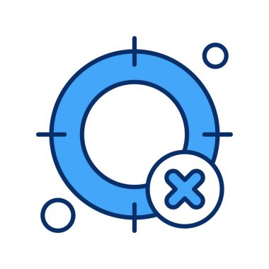  hedef simge, vektör illüstrasyonu