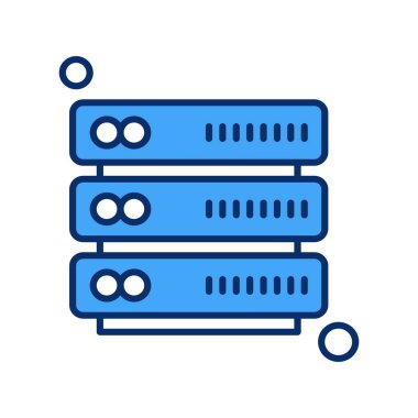 Vektör Sunucusu Simgesi, Vektör İllüstrasyonu