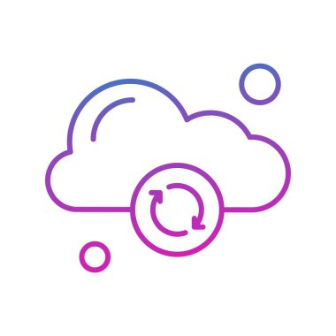 Vektör Bulut Simgesi, Vektör İllüstrasyonu